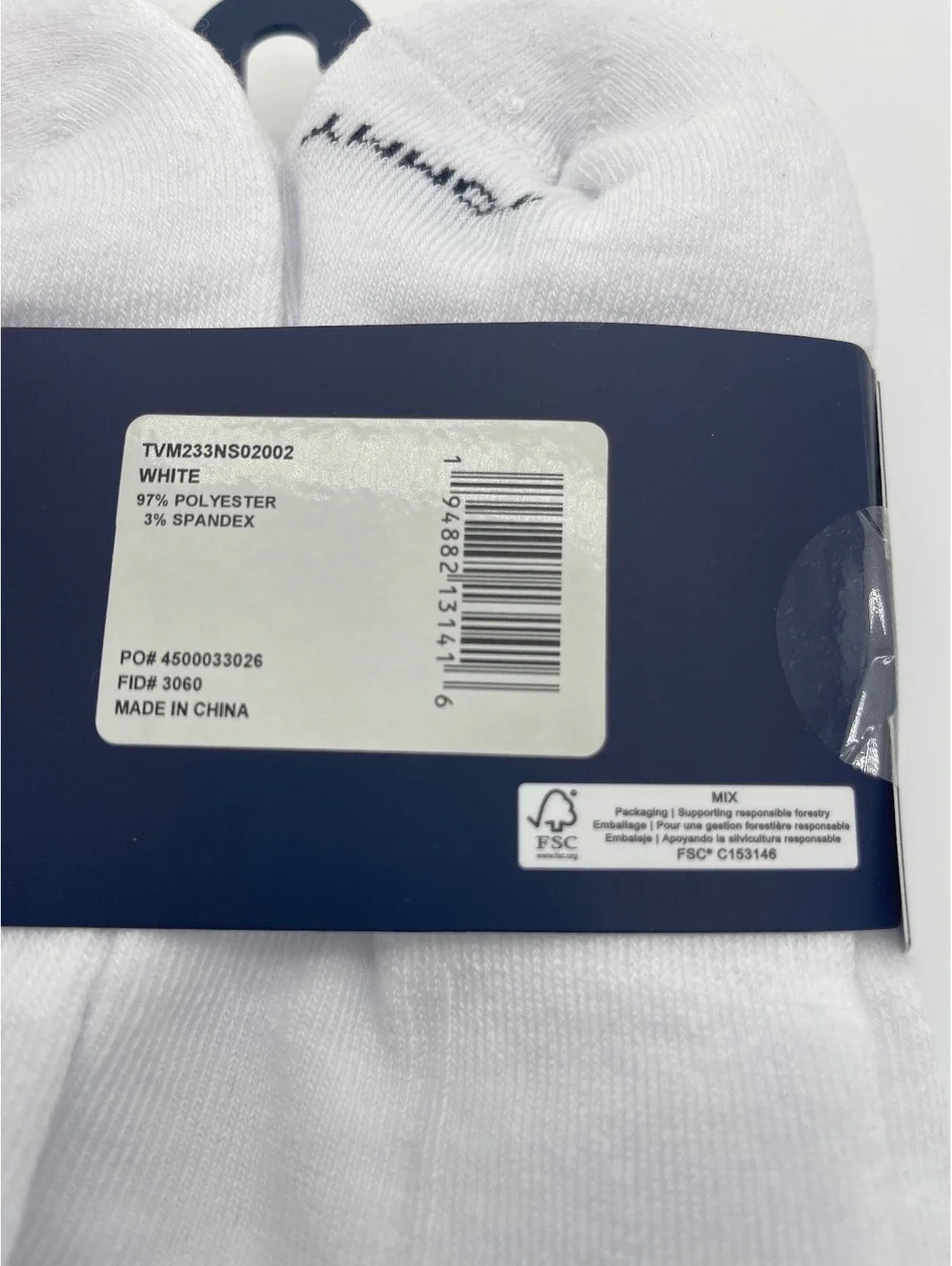 Tommy Hilfiger Men's Cushion No Show Socks 6-Pack White Size One Size